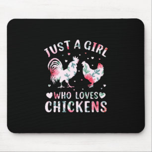 Chicken Älskare Flickor som Kärlek Chickens Musmatta