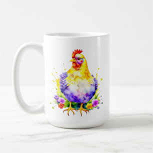 Chicken Älskare Fueled by Coffee Kaffemugg