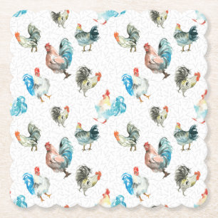 Chicken Älskare Land Hens Underlägg Papper