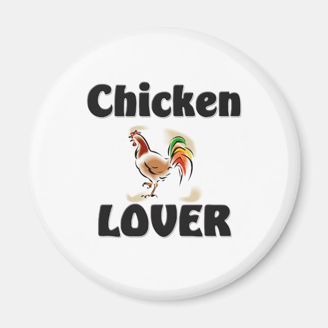Chicken Älskare Magnet (Framsidan)