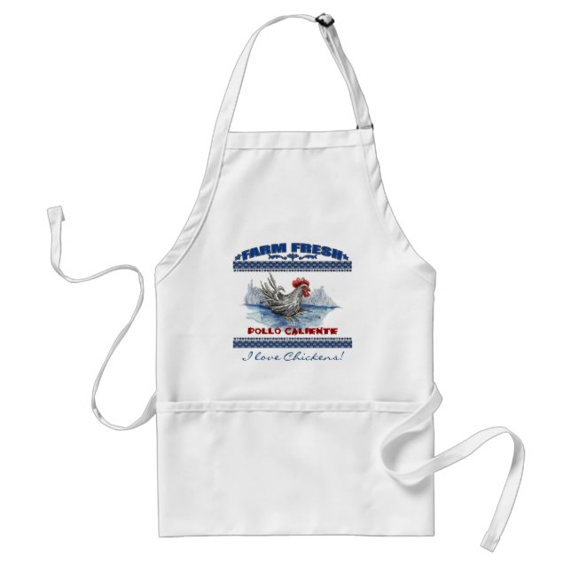 Chicken Apron, jag kärlek Chickens! Förkläde (Framsidan)