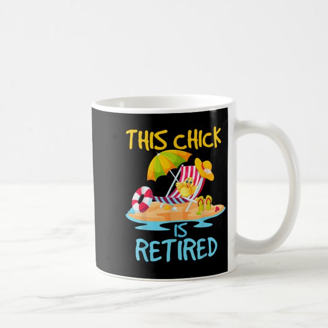 Chicken är trötta kvinnor Pension Kaffemugg (Höger)