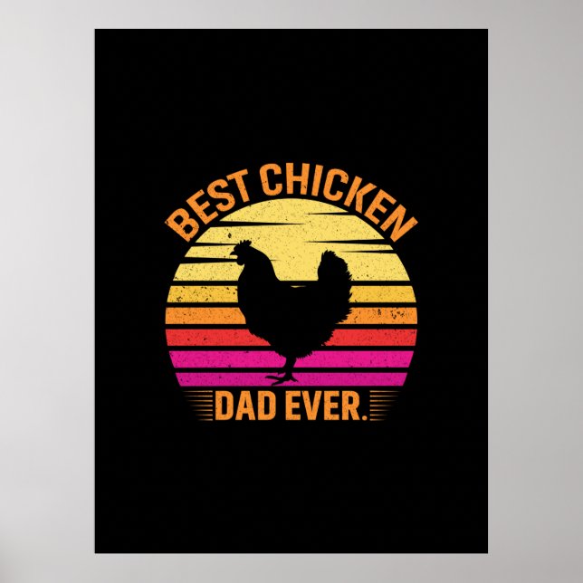 Chicken Art Best Chicken Poster (Framsidan)