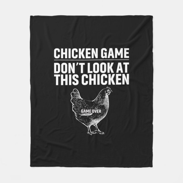 Chicken Art Chicken Game Fleecefilt (Framsidan)