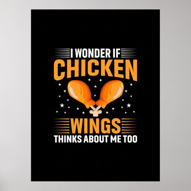 Chicken Art Chicken Vinge Poster (Framsidan)