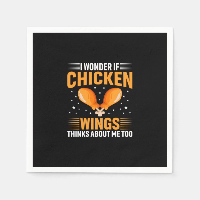 Chicken Art Chicken Wing Pappersservett (Framsidan)