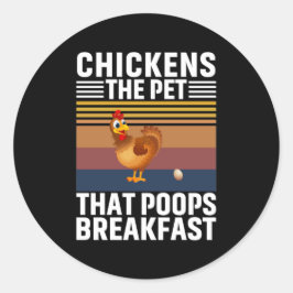 Chicken Art Chickens Pet Runt Klistermärke