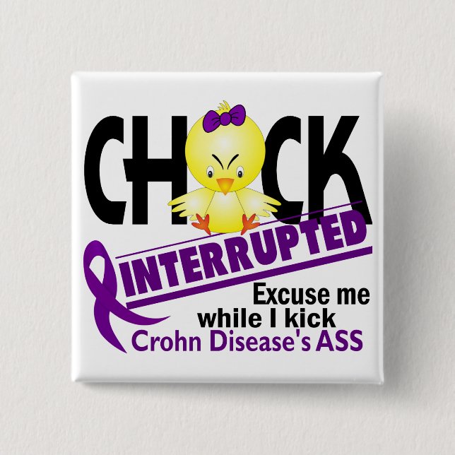 Chicken avbröt 2 Crohns sjukdom Knapp (Framsida)