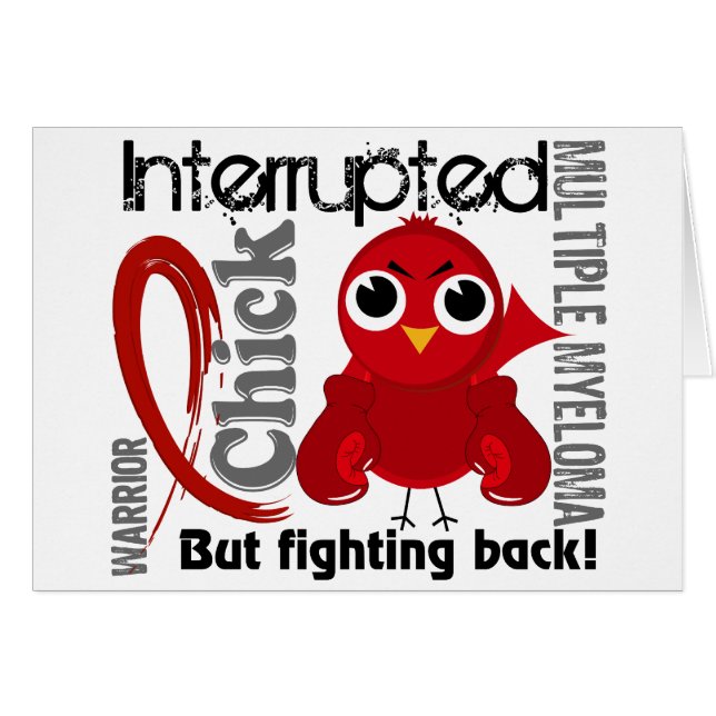 Chicken avbröt åtskillig Myeloma 3 Hälsningskort (Framsidan Horizontal)