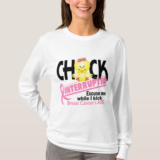 Chicken avbröt bröstcancer 2 tee shirt (Framsida)