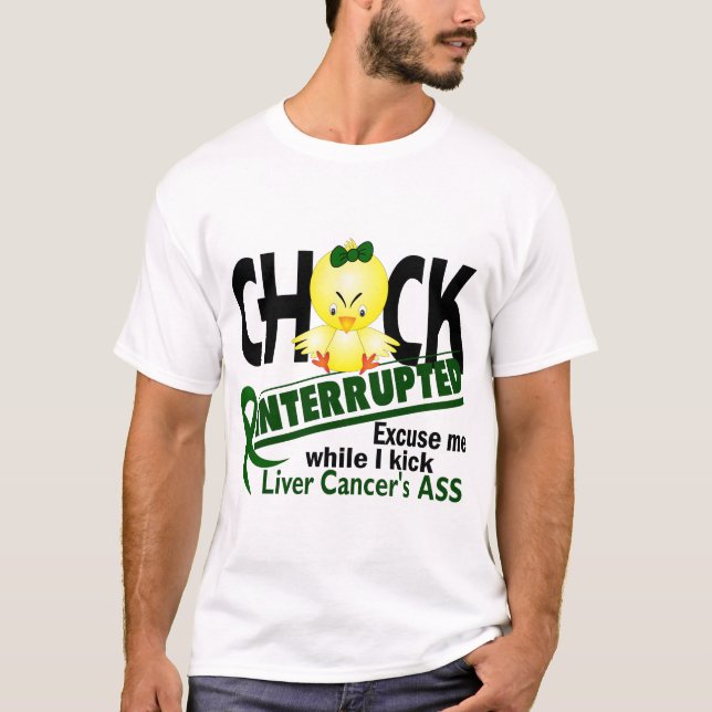 Chicken avbröt cancer för 2 lever t-shirt (Framsida)