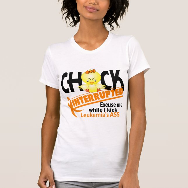 Chicken avbröt Leukemia 2 Tee Shirt (Framsida)