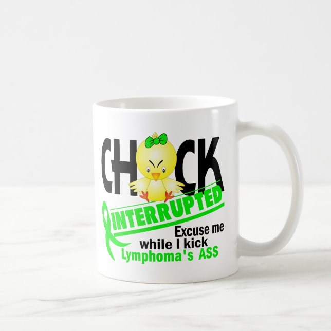 Chicken avbröt lymfkörtelcancer 2 (limefrukt) kaffemugg (Höger)