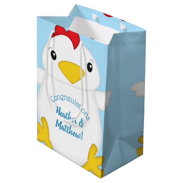 Chicken Baby Shower Blue Boy (Baksidan Vinklad)