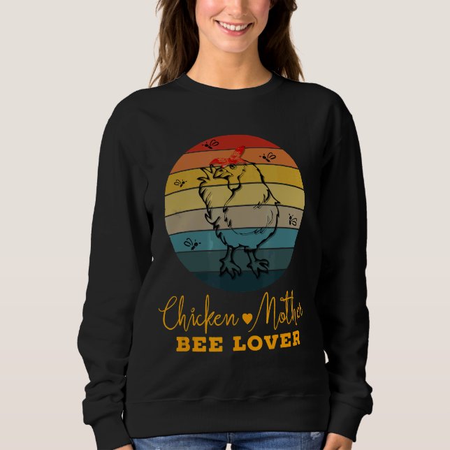 Chicken Backyard Hen Bee Bebiodlingseper HonungsAd T Shirt (Framsida)