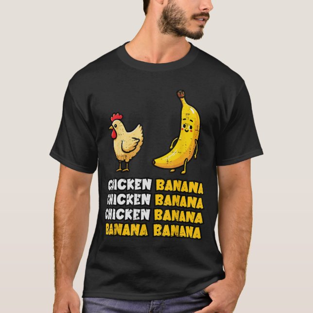 Chicken Banana Dance Funny Fruit Meme Girls  Women T Shirt (Framsida)