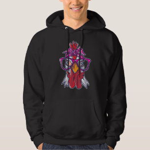 Chicken Bandana Cute Boskap Farming Älskare Hoodie
