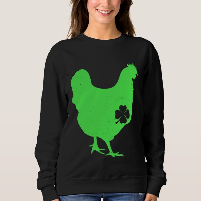 Chicken Bird Hen Shamrock St Patrick s Day Saint P T Shirt (Framsida)
