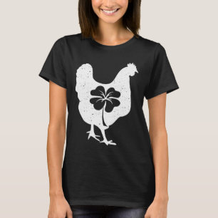 Chicken Bird Hen Shamrock St patricks day Saint Pa T Shirt
