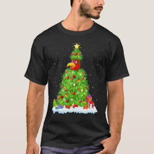 Chicken Bird Julafton Lighting Träd Funny Chicken T Shirt