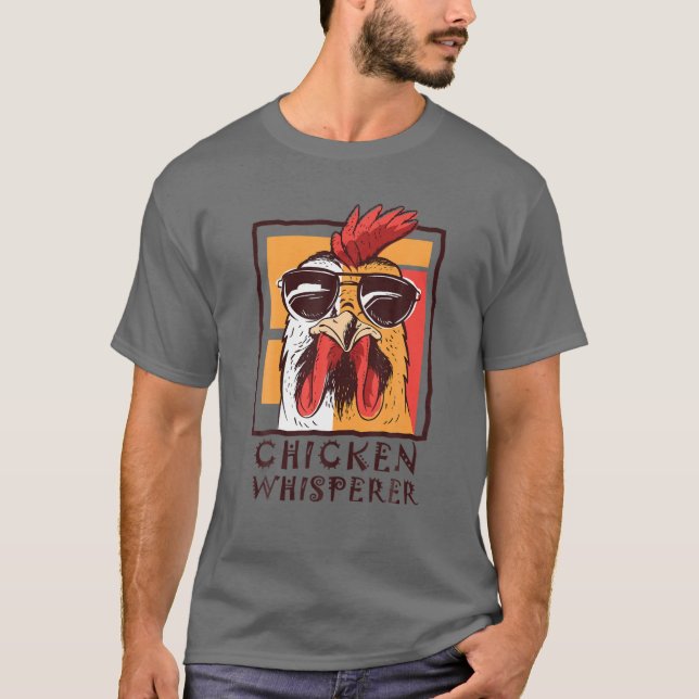 Chicken Bird Whisperer, Funny Tupp, Älskare F T Shirt (Framsida)