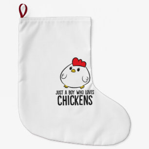 Chicken Boy är bara en pojke som Kärlek Chickens Stor Julstrumpa
