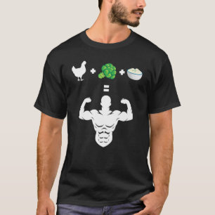 Chicken Broccoli Ris BodyBuilder Roligt Broccoli L T Shirt