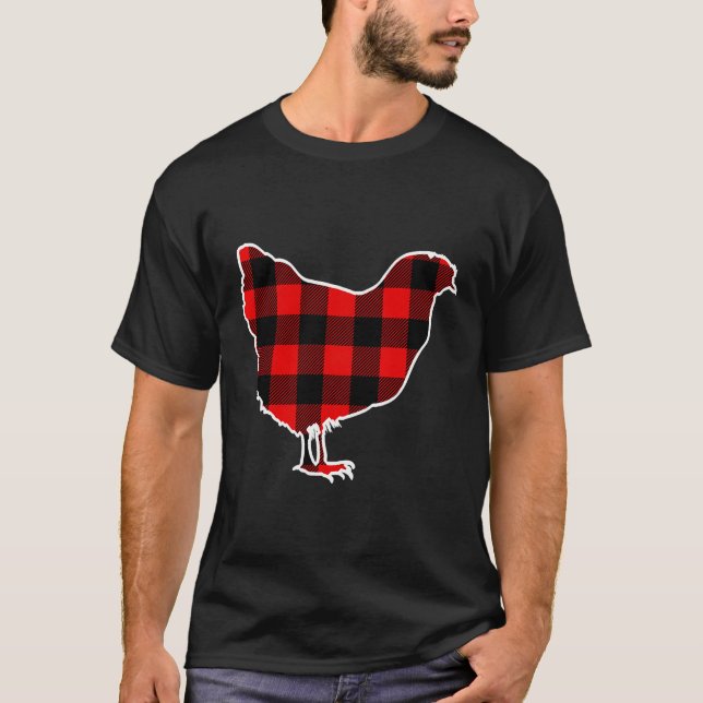 Chicken Buffalo Play Hen Fowl Matching Pj Familj T Shirt (Framsida)