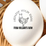 Chicken Business Funny Anpassningsbar Egg Frimärke Stämpel<br><div class="desc">En originalburk med personlig ägg för ditt äggföretag! Kunderna kommer att ge kärlek hönspennan, "Henjoy your äggs"! Gör dig av med de här lustiga, men krångliga kycklingföretagen frimärke och frimärke era ägg med söt hönskonst som gör att dina kunder leker! Den dekorativa hönskonstruktionen har ett originellt teckning i ett plockigt...</div>