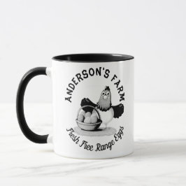 Chicken Business Funny Anpassningsbar Family Farm Mugg