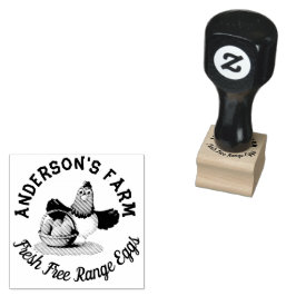 Chicken Business Funny Anpassningsbar Family Farm Stämpel