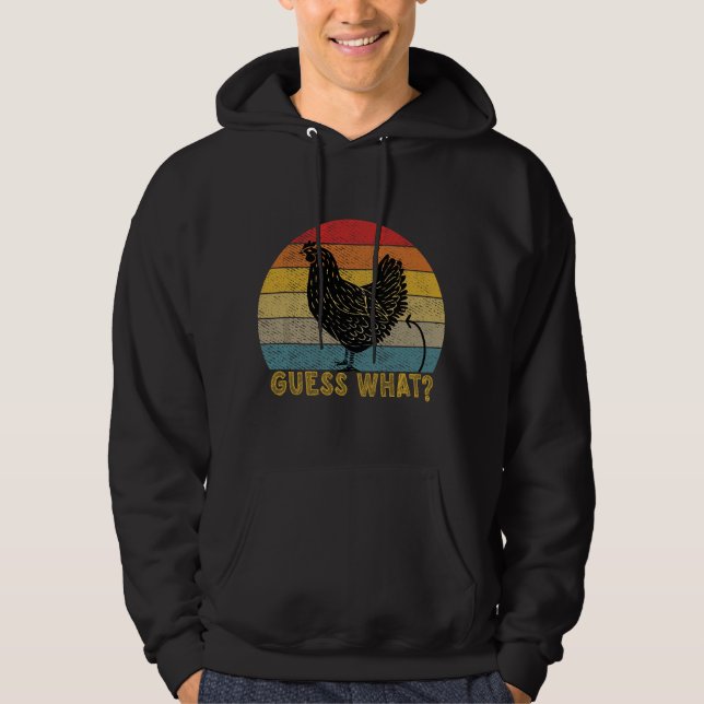 Chicken Butt! Farm Chicken Butt  Hoodie (Framsida)