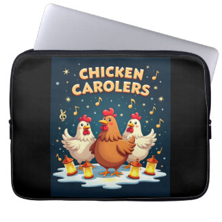 Chicken Carolers Laptop Fodral