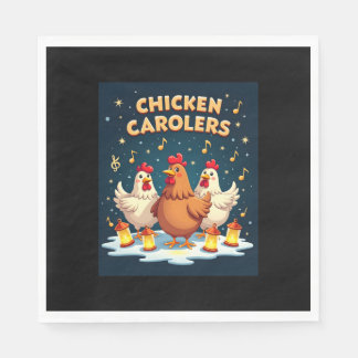 Chicken Carolers Pappersservett