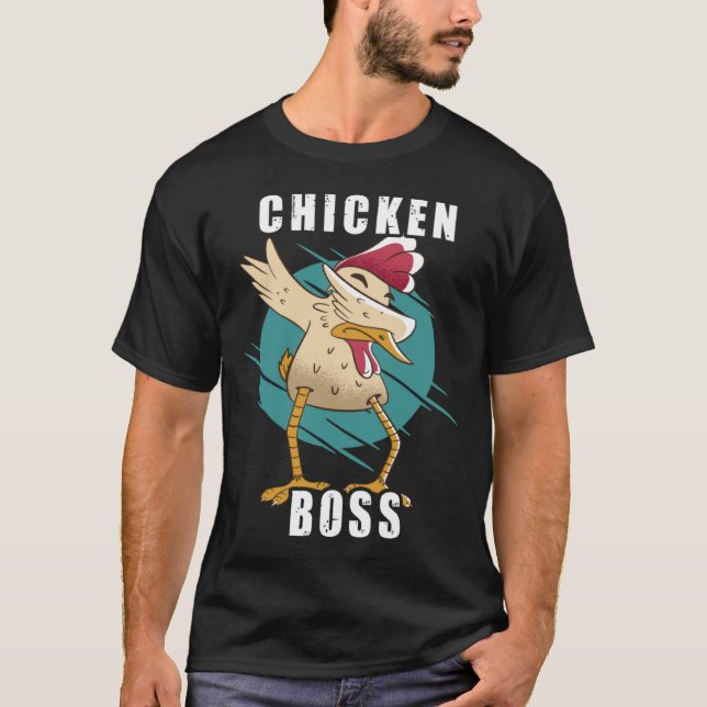 Chicken Chef cooler Hahn für Landwirt oder Bauer T Shirt (Framsida)