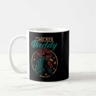 Chicken Chick Manar Vintage Chicken pappa Funny Po Kaffemugg