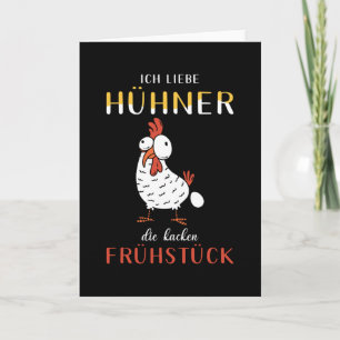 Chicken Chickens Sutning Funny Kort