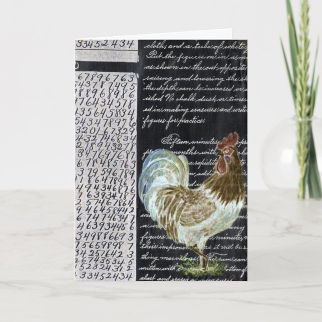 Chicken Collage, födelsedag Kort (Framsida)