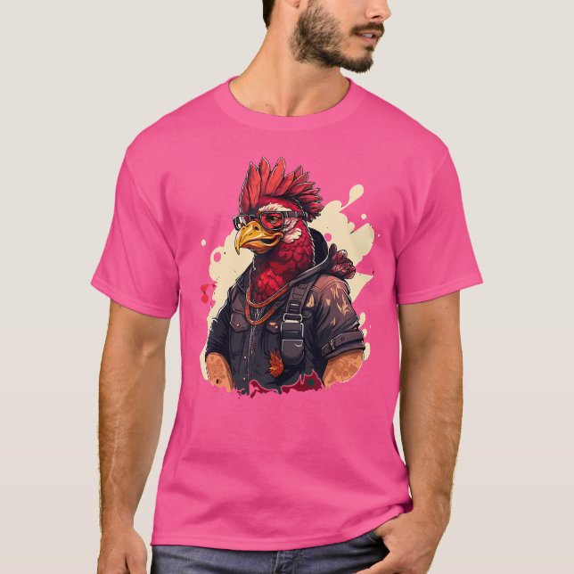 Chicken Coola Rap Hip hop Rb Rapper. T Shirt (Framsida)