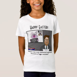Chicken Coop Coup Mastereart Girl's White T-Shirt