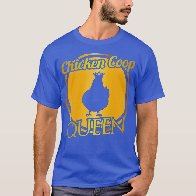 Chicken Coop Queen Farming Thees Animal Tee (Framsida)