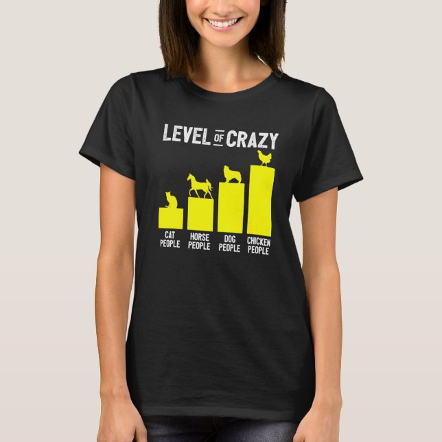Chicken Crazy Chicken People Chickens T Shirt (Framsida)