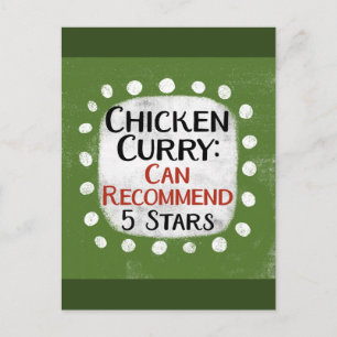 Chicken Curry Review 5 Stars vykort