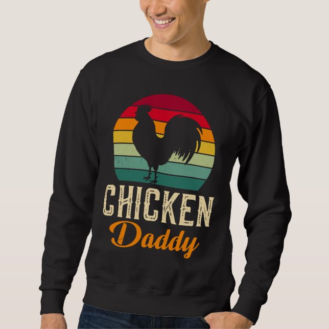 chicken daddy   25 lång ärmad tröja (Framsida)