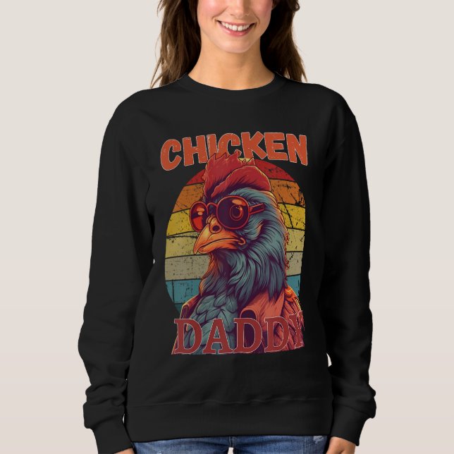 Chicken Daddy   a fun design for every rooster in  T Shirt (Framsida)