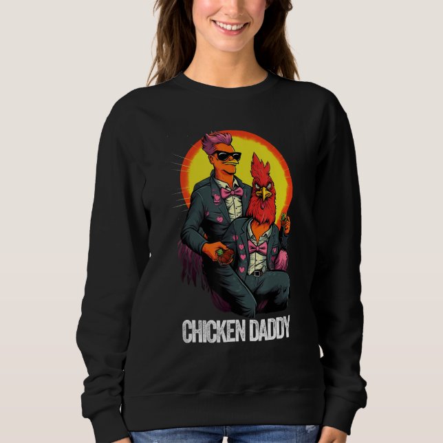 Chicken Daddy Chicken Father Farmer Poultry Father T Shirt (Framsida)