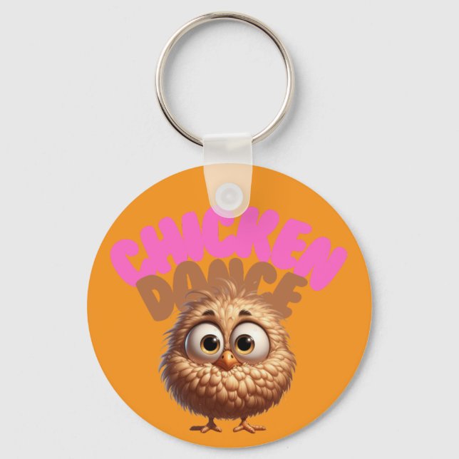 Chicken Dance Keychain Nyckelring (Framsida)