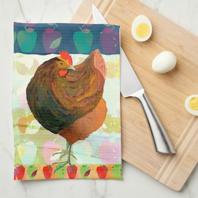 Chicken Dance Kitchen Tea Towel Kökshandduk (Vikt i Fjärdedel)