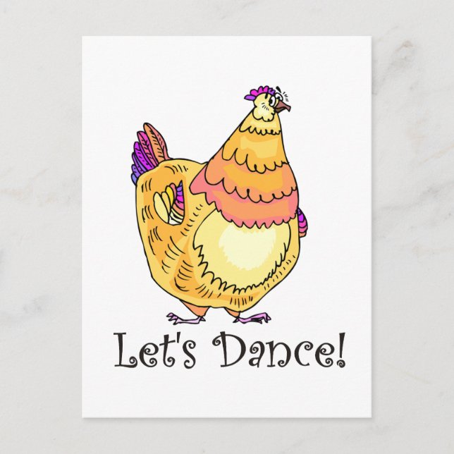 Chicken Dance Vykort (Framsida)