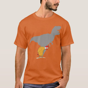 Chicken Dinosaur Shadow Funny Hen TRex Poultry Di T Shirt